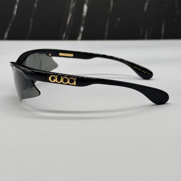 NEW GG1774S 006 GUCCI BLACK GREY MASK UNISEX GUCCI SUNGLASSES - Picture 7 of 11